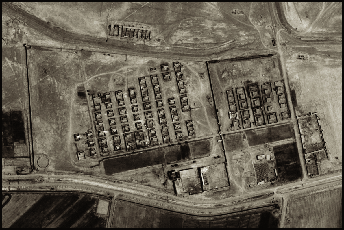 Aerial image of al-Qa'ida camp.